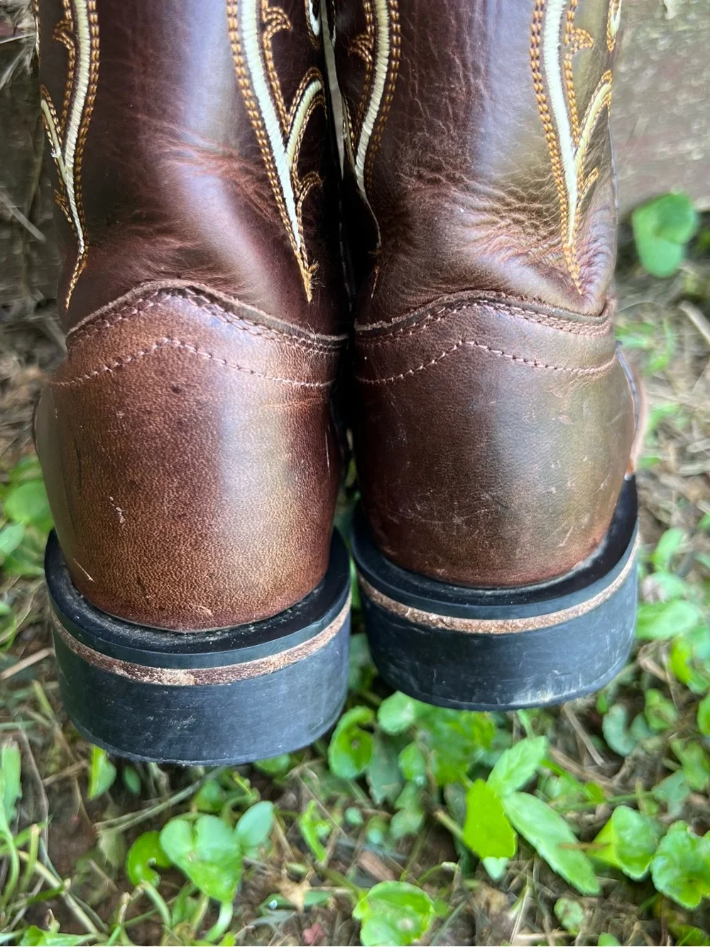 Kids Cowboy Brown Leather Boots